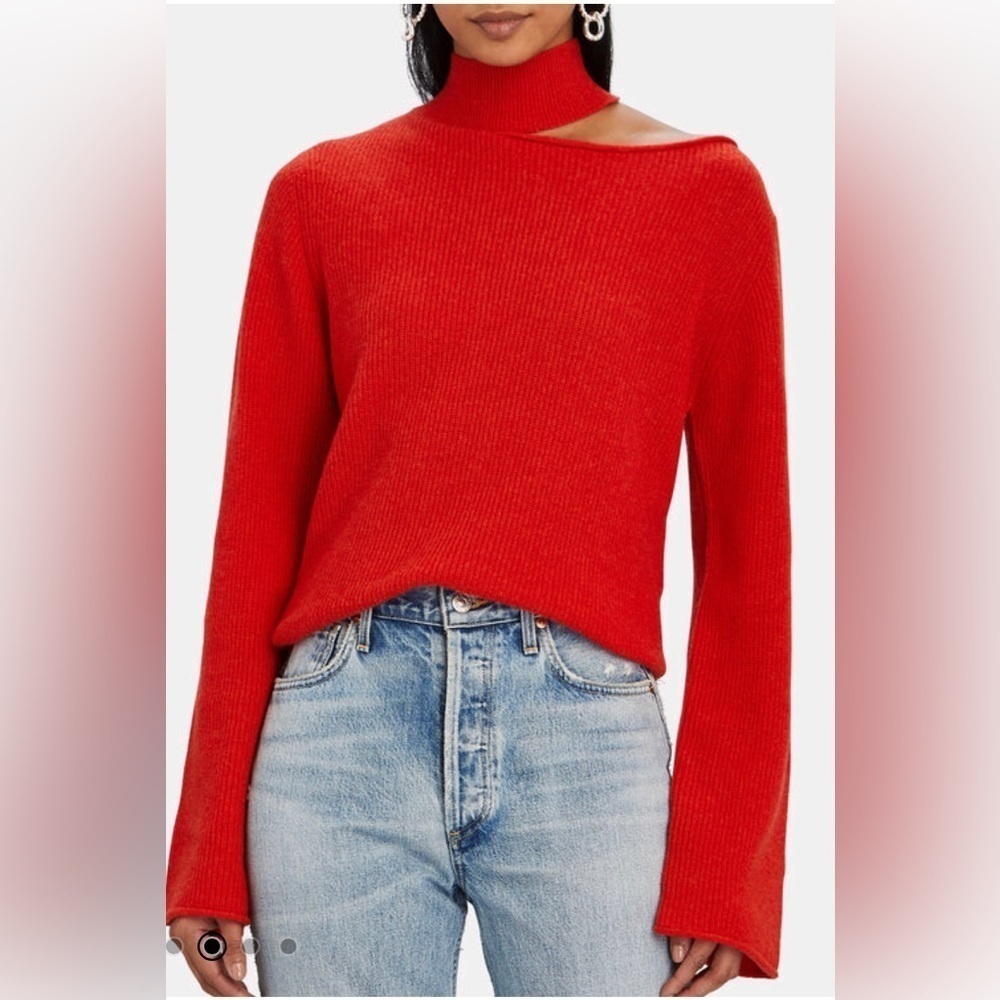 RIA
Langley Cut-Out Turtleneck Sweater
